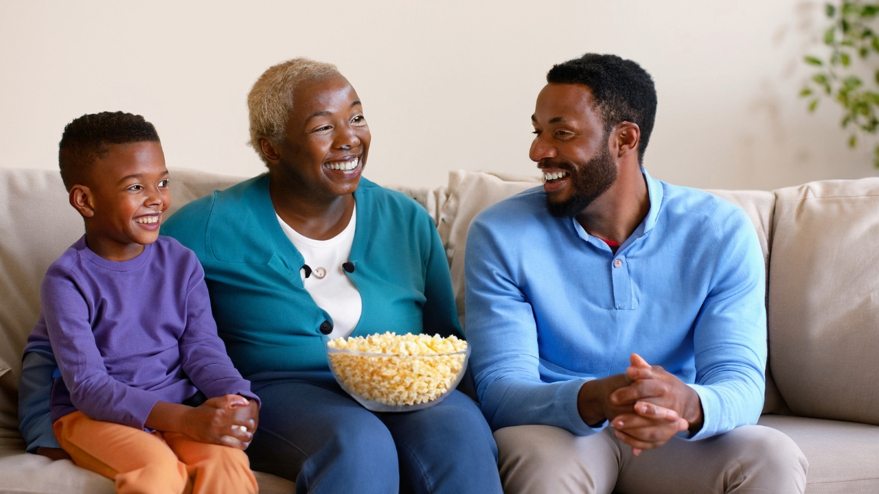 a family watching black family tv shows