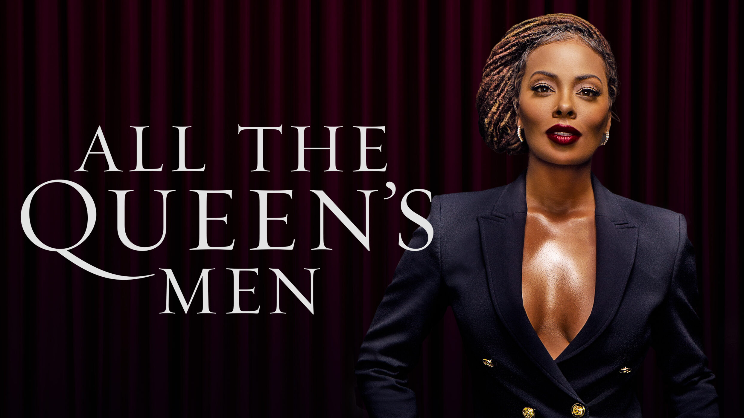 A Poster of Eva Marcille in "All the Queen's Men", a Black TV Show of 2024